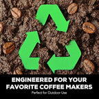 Round Disposable Coffee Filters Paper – Compatible with Classic The Perfect-Brew Pour Over – Round Replacement Coffee Filters, Unbleached, Compostable Paper Filters, 100 Count