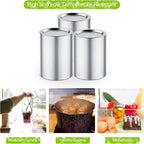 204pcs Regular Mouth Canning Lids, Canning Jar Lids for Ball, Kerr Jars, Split-Type Metal Mason Jar Lids for Canning, 100% Fit & Airtight 2.76" (70mm, Silver)