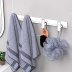 VAEHOLD Hat and Coat Wall Mount Rack - Hooks for Robes, Bags, Keys, and Towels - Bathroom Towel Hanger Organizer (White, “T“ Shape 4 Hooks 2 Pack)