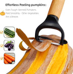 Trez Treamer 2 pack Vegetable Peelers for Kitchen, Super Sharp Wooden Potato Peeler Set Apple Cucumber Carrot Fruit Potatoes Veggie Peeler Bulk with Stainless Steel Blade，Dishwasher Safe