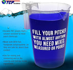 TCP Global 1/2 Liter (500ml) Plastic Graduated Measuring and Mixing Pitcher (Pack of 6) - Holds Over 1 Pint (16oz) - Pouring Cups, Measure & Mix Paint, Resin, Epoxy, Kitchen Cooking Baking Ingredients