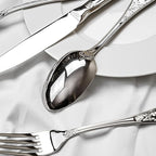 20-piece Silverware Set for 4, 18/10 Stainless Steel Flatware Set, Fine Silverware Set, Serving Utensil Sets, Finely Polished and Dishwasher Safe, Royaok