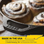 Lodge Pre-Seasoned Cast Iron Skillet Set - Set Includes 8 Inch Skillet, 10.25 Inch Skillet, and 12 inch Skillet - 3 Piece