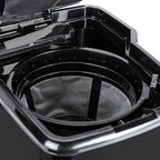 Amazon Basics Programmable 12 Cup Drip Coffee Maker, Coffee Machine with Glass Coffee Pot (1.9 Qt), Auto Shut-off, Touch Screen, Auto Pause, Removable Filter Basket, Black & Silver