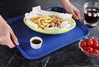 New Star Foodservice Fast Food Tray, Set of 12 (Blue, 10 by 14 Inch)