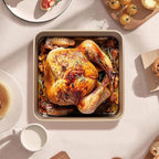 Brownie Pan, 2 Pack Square Baking Pan Square Cake Pan Non Stick Baking Pans, Small Baking Pans Deep Baking Pan For Toaster Oven, Bakeware For Cakes, Cookies & Breads (9 Inches)