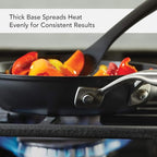 KitchenAid Hard Anodized Induction Nonstick Frying Pan Set/Skillets, 8.25 Inch and 10 Inch - Matte Black