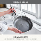 GreenPan Hybrid 13 Piece Nonstick Stainless Steel Cookware Set, APEX Tri-Ply Thermobond PFAS-Free Ceramic Pots & Pans, Induction & All Cooktop Compatible, Oven Temp to 850°F, Dishwasher Safe, Silver