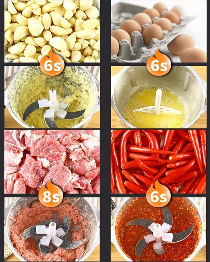 3L Electric Meat Grinder, Stainless Steel Dough Machine, 300w Strong Food Processing Machine, 5-Speed Mode, Used For Dough Stirring, Onion, Meat, Nuts, Fruits, Garlic, Vegetables, Baby Food