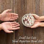 wheat straw dessert bowls 10oz set of 8 - Unbreakable snack Bowls for kids - Mini Bowls for Ice Cream,Snack and Fruits - Microwave & Dishwasher Safe Appetizer Bowl Sets - Beige