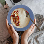 Wheat Straw Bowl Sets,6 PCS Unbreakable Cereal Bowl 50 OZ,Microwave and Dishwasher Safe Bowls,Super Big Bowl Sets BPA Free for Serving Cereal,Oatmeal and Salad (Sky Blue)