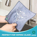 12Pcs New Upgrade 2-Layer Non Scratch Wire Dishcloth,Wire Dishwashing Rag,Reusable Quick-Dry Odor-Free Scrub Cloths for Dishes, Kitchen Cleaning Dish Rags for Cookware,Sinks, Dishes,Stove ﻿