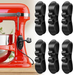 6PCS Upgraded Cord Organizer for Appliances, Kitchen Appliance Cord Organizer Stick On, Appliance Cord Wrappers, Cord Holder, Cord Winder for Air Fryer, Blender, Coffee Maker, Pressure Cooker, Toaster