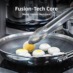 DELUXE Hybrid Ceramic Nonstick 8-Inch Fry Pan, Skillet with Stay-Cool Handles, Dishwasher&Oven Safe, PFOA Free Compatible with All Cooktops