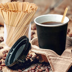 Sugormek1000PCS 5.5 IN Wooden Coffee Stirrers, A+Level Smooth Rounded Edges Disposable Coffee Stir Stick, Wooden Stir Stick for Coffee Cocktail Coffee Bar Accessories DIY Craft Design