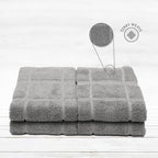 100% Cotton Terry Dish Towels, 4 Pack Plain, 16 x26 Inches, Super Soft and Absorbent Kitchen Towels, Perfect for Kitchen Cleaning and Dish Washing | Light Gray