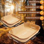 Air Fryer Liners Disposable 150Pcs for Ninja Foodi DZ071 7-Qt/11-Qt/Instant 9 Qt Dualzone Flex Basket Air Fryer,100Pcs Small Airfryer Liners for Dualzone Flexbasket & 50Pcs Air Fryer Parchment Paper