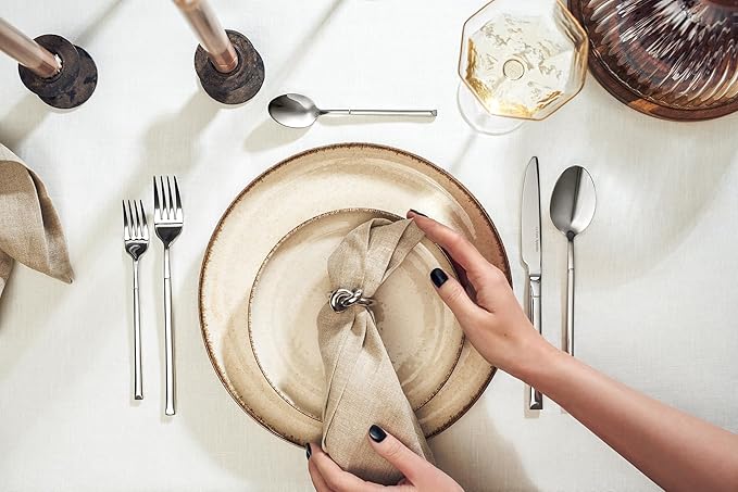 Premium 20-Piece Flatware Set for 4 | Mirror-Polished Stainless Steel Silverware Utensils | Modern Cutlery, Dishwasher Safe | Gift Package for Weddings, Housewarming Tableware