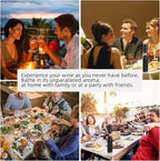 Wine Aerator Electric Wine Decanter Automatic Wine Aerator, Wine Dispenser Wine pourer with USB Rechargeable,Wine Lover for women&Men(Black-ABS)