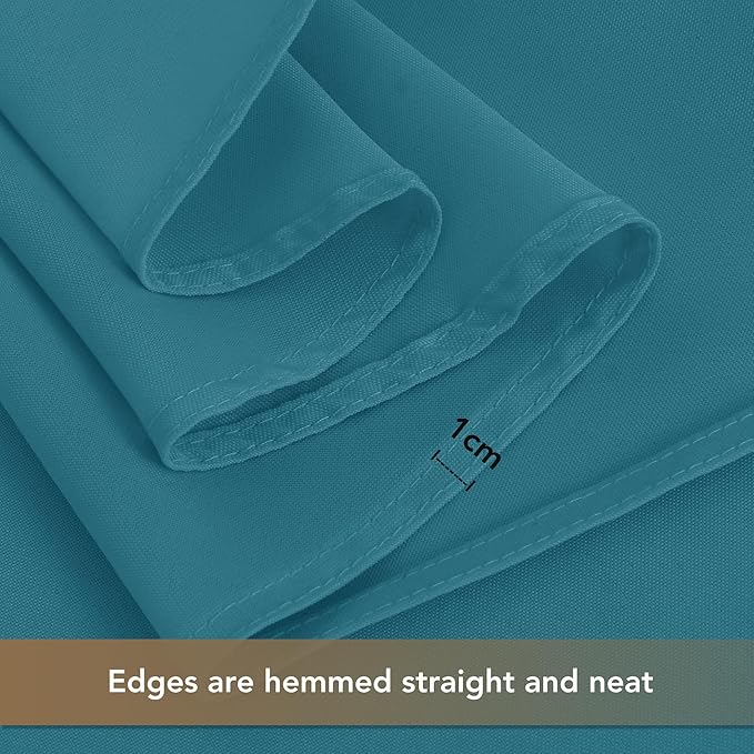 sancua Teal Tablecloths for 8 Foot Rectangle Tables, 6 Pack - 60x120 Inch - Washable Fabric Cloth Table Cloth for Wedding, Party, Birthday, Banquet, Reusable Polyester Table Covers