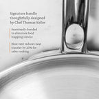 Hestan ProBond Luxe 11-Inch Skillet, Professional Clad Stainless Steel ProCore Tri-Ply Clad Construction, Polished Exterior, Induction & Oven Safe