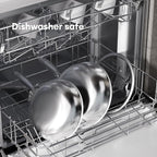 COOKER KING 10-Inch Wok with Lid, Hybird Nonstick Wok Professional Grade, Stainless Steel Woks & Stir-Fry Pans, Stay-Cool Handle, Dishwasher & Oven-Safe,Compatible with All Cooktops