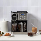 Cuisinart 12-Cup Coffee Maker, Single-Serve Brewer Glass Carafe, Automatic Hot & Iced Coffee Machine, Brew Strength Control and Brew Pause, SS-16, Stainless Steel