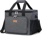 Lifewit Large Lunch Bag Insulated Lunch Box Soft Cooler Cooling Tote for Adult Men Women, Dark Gray 40-Can (24L)