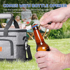 Insulated Cooler Bag for Men/Women 15L Soft Cooler Bag with Adjustable Shoulder Strap, Leakproof for Work, Camping, Travel, Picnic