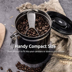Coffee Scoop: U-Taste 18/8 Stainless Steel Measuring Coffee Scoop 2 tablespoon, Short Handled Measure Scooper for Ground Coffee, Bean in Canister (Silver, 2Tbsp/30ml)