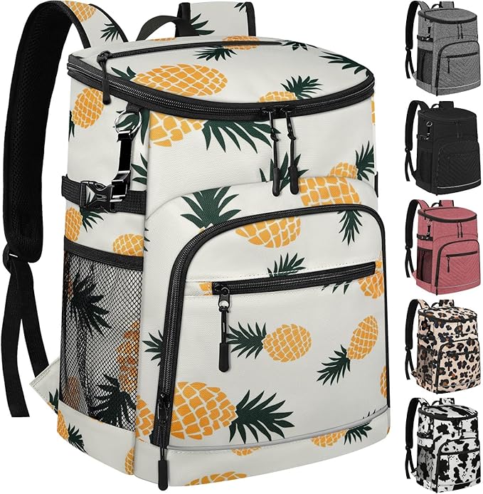 Cooler Backpack Insulated Leakproof Waterproof Backpack Cooler Bag 30/45 Cans, Large Capacity Lightweight Travel Camping Beach Backpack Cooler Ice Chest for Men and Women