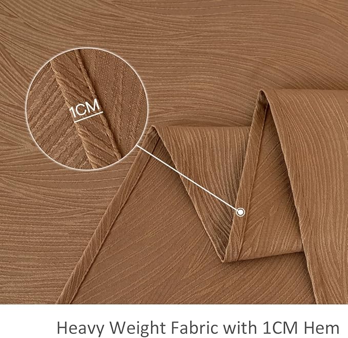 maxmill Fall Tablecloth Swirl Design Spillproof Wrinkle Free Heavy Weight Soft Table Cloth Decorative Fabric Table Cover for Harvest Celebration Thanksgiving Dinner Rectangle 52 x 70 Inch, Fall Leaf