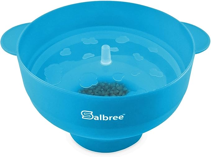The Original Salbree Microwave Popcorn Popper Machine, Silicone Popcorn Maker, Collapsible Microwavable Bowl - Hot Air Popper - No Oil Required - The Most Colors Available (Turquoise)