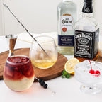 Stemless Wine Glasses Set of 6, 15oz Red & White Wine Glasses for Daily Use, Wedding, Birthdays, Housewarming Gift, Hosting, Home Bar, Evening Party(Clear)