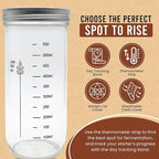 Sourdough Starter Kit with Scale - Sourdough Bread Baking Supplies with Banneton Bread Proofing Basket Set, Bowl Scraper, Silicone Spatula, Baking Mat | Sour Dough Kit & Bread Making Tools by Richni