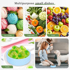Silicone Egg Bites Molds - 2Pcs Air Fryer & Microwave Egg Maker Pan, 4 inch Reusable, Dishwasher Safe (Blue)