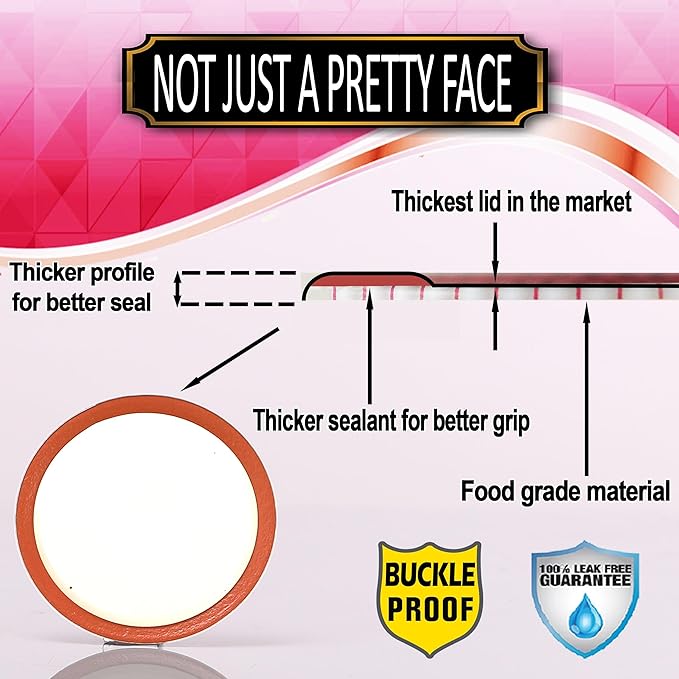 Supa Ant Thickest Canning Lids Wide Mouth (50 Pcs.) Food Grade Tin Can Lids for Canned Food -Buckle Proof & Rust Proof Lid for Canning Kit for Wide Mouth Mason Jars (Knitted Crochet) Canning Supplies