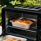 50 Pack 8x8 Inch Square Aluminum Baking Pans, Heavy Duty Disposable Foil Pans for Baking, Cooking, Freezing, Meal Prep