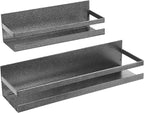Uten Large Spice Rack for Refrigerator, 2 Pack Strong Magnetic Shelves, Moveable Fridge Organizer for Kitchen Holding Spices, Jars