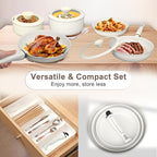 13Pcs Nonstick Cookware Set, Aluminum Nonstick Pots and Pans with Lids & Detachable Handle, Non-toxic Healthy Kitchen Cooking Sets, PFAS and PFOA Free