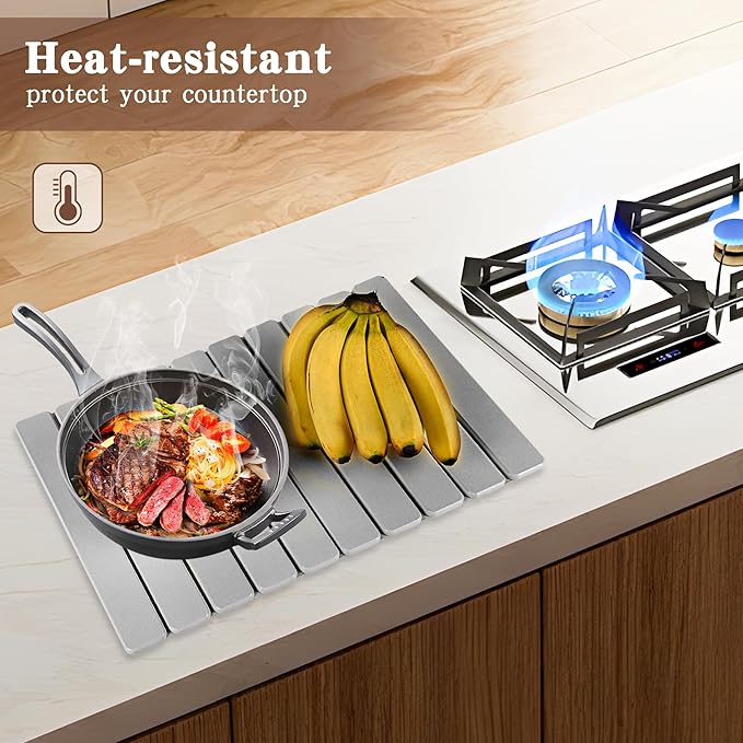 Stone Dish Drying Mat for Kitchen,Fast Dry and Quickly Absorbed Collapsible Drying Mat, 24"×16" Protection Kitchen Counter , Diatomaceous Earth Food Grade Stone Drying Trays (Deep Grey, 16*24 inch)