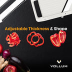 Narrow Mandoline Slicer for Kitchen – Professional Slicer Vegetable Cutter Japanese Mandoline Slicer with Interchangeable Stainless Steel Blades – Food Manual Slicer Handheld Mandoline Slicer