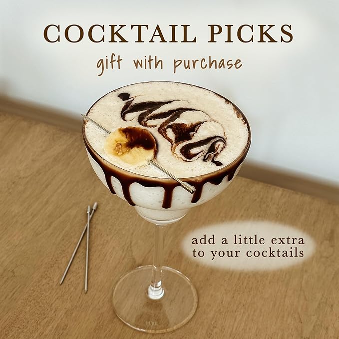 MORA PURE Margarita Glasses Set of 4, 12 oz Modern Bar Glass for Martini, Frozen Daiquiri, Tropical Summer Parties - Classic Coupe Cocktail Drinkware, Great Gift for Mixologists, Hand Blown Crystal