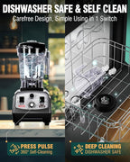 WantJoin Blender for Smoothies - 68oz Countertop Blender for Kitchen Professional Smoothie maker w/Powerful 1800W Copper Motor, 30000 RPM, 16 Speeds, Multi-Functional Smoothie for Home