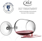 Bormioli Rocco Red Wine Glasses, Crystal Clear Star Glass, Laser-Cut Rim For Wine Tasting, Elegant Party Drinking Glassware, Restaurant Quality (Red Wine Glass Set of 8)