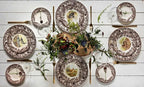 Spode Woodland Wildlife Black Bear 8" Porcelain Salad Plate - Rustic Holiday Dinnerware, Decorative Dish for Salad, Dessert & Appetizers, Dishwasher, Microwave, Freezer, Oven Safe - Made in England