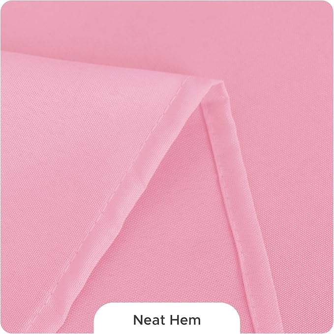 Fitable 8 Pack Table Cloth Rectangle Table: Stain and Wrinkle Resistant Tablecloth Rectangular, Washable Polyester Tablecloths for Wedding Party Dining Banquet Event Catering(Pink, 70x108 Inch)