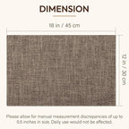 Blue Forest Placemats Set of 6, Dual-Layered Thickened Faux Linen Cloth Place Mats Heat Resistant Machine Washable Wrinkle Free Table Mats Indoor/Outdoor (Burlap)