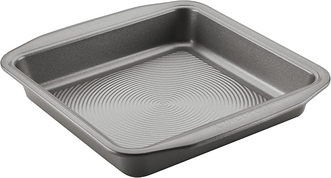 Circulon Nonstick Bakeware Baking Pan / Cake Pan, Square - 9 Inch, Gray