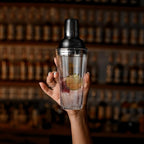 Glass Cocktail Shaker | Martini, Margarita Mixer for Professional Bartending | Durable Bar Set for Mixing Drinks | Perfect for Home or Bar Use (17oz)